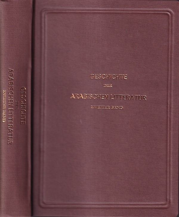 Geschichte der Arabischen Litteratur-