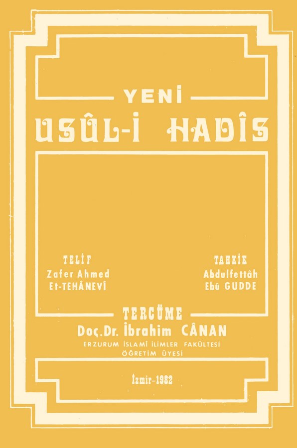Yeni Usul-i Hadis-