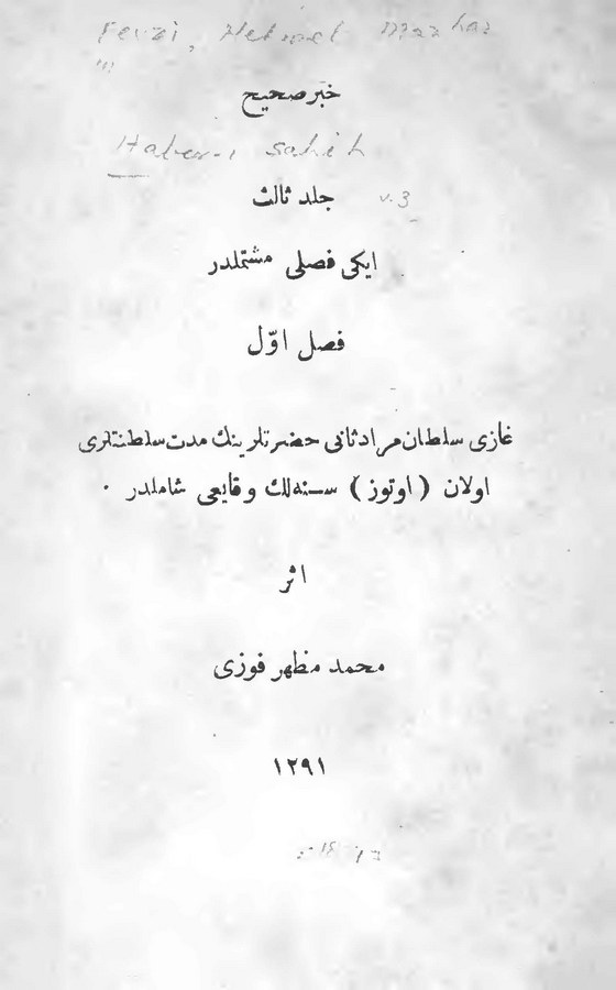 Haber-i Sahih (3. Cilt)-