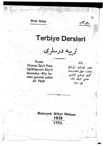 Terbiye Dersleri-