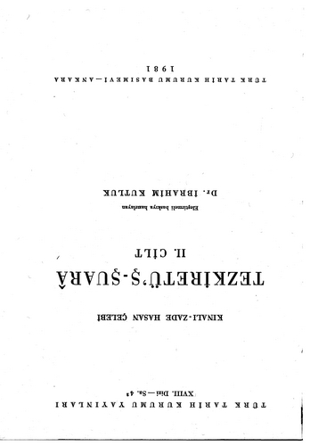 Tezkiretüş Şuara-
